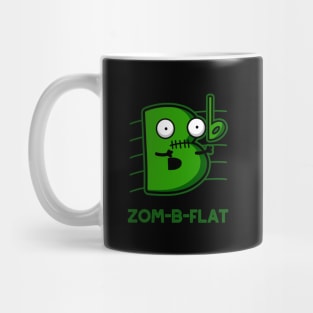 Zom-B-Flat Cute Halloween Zombie Music Pun Mug